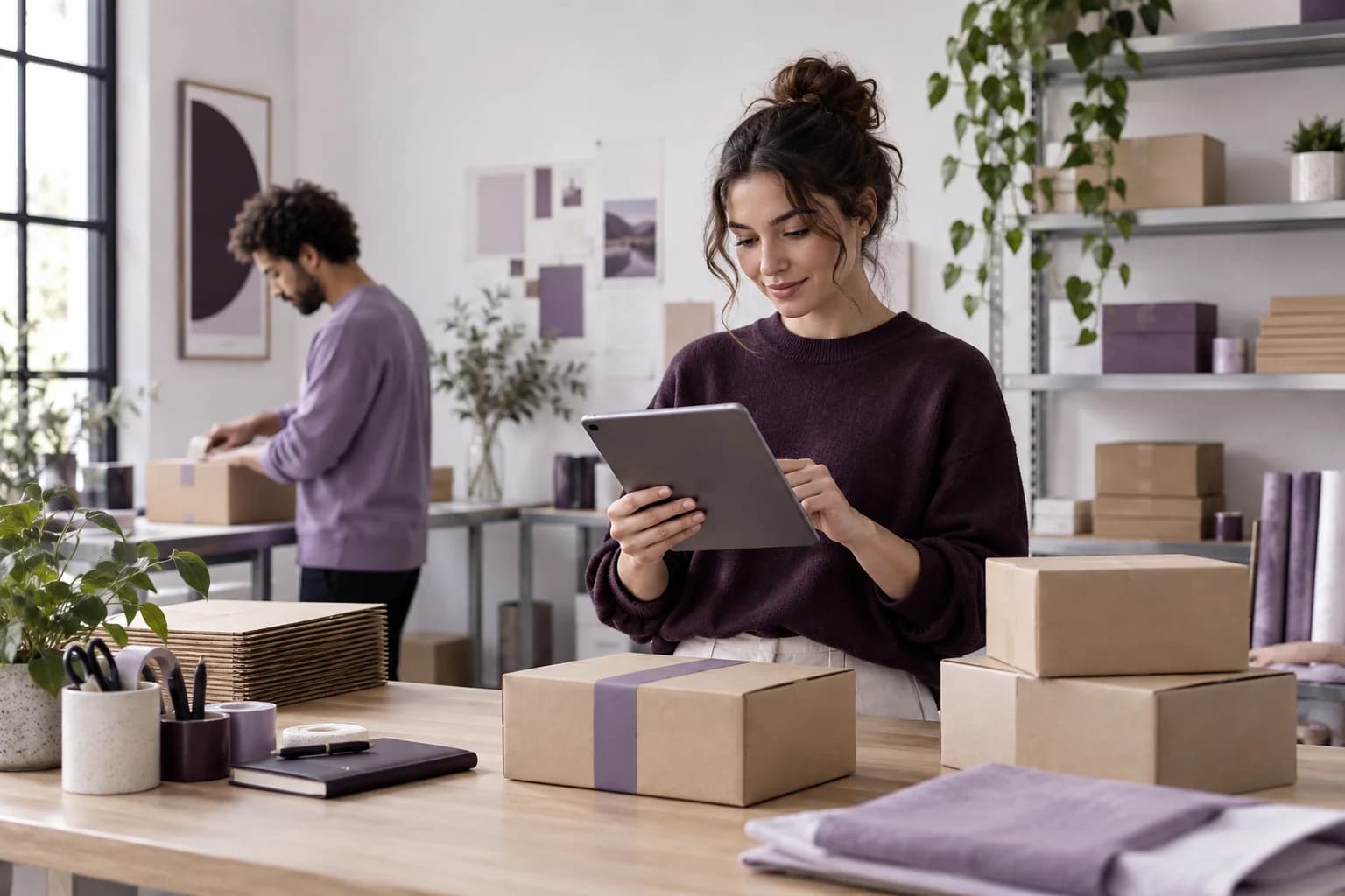 Sipariş ve teslimat süreçlerini tablet üzerinden yöneten e-ticaret operasyon ekibi